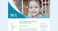 Desktop Screenshot of christianeherzogstiftung.de
